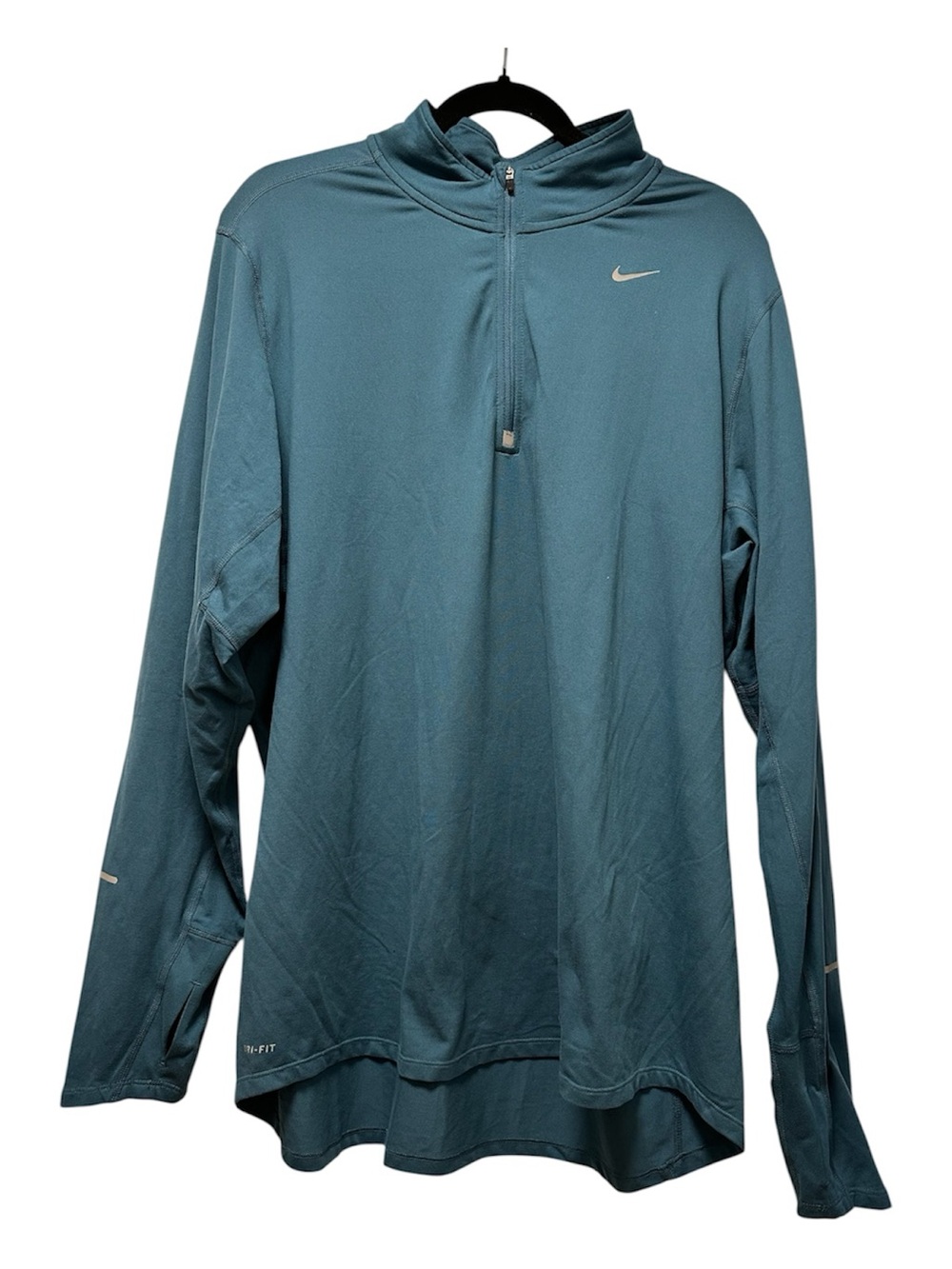 Nike Men’s Quarter-Zip Performance Jacket - Teal Blue